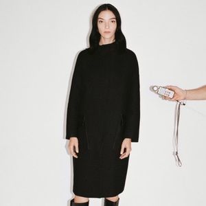 Zara Faux letter pocket coat size XS